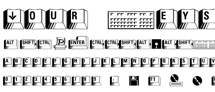 Your Keys font